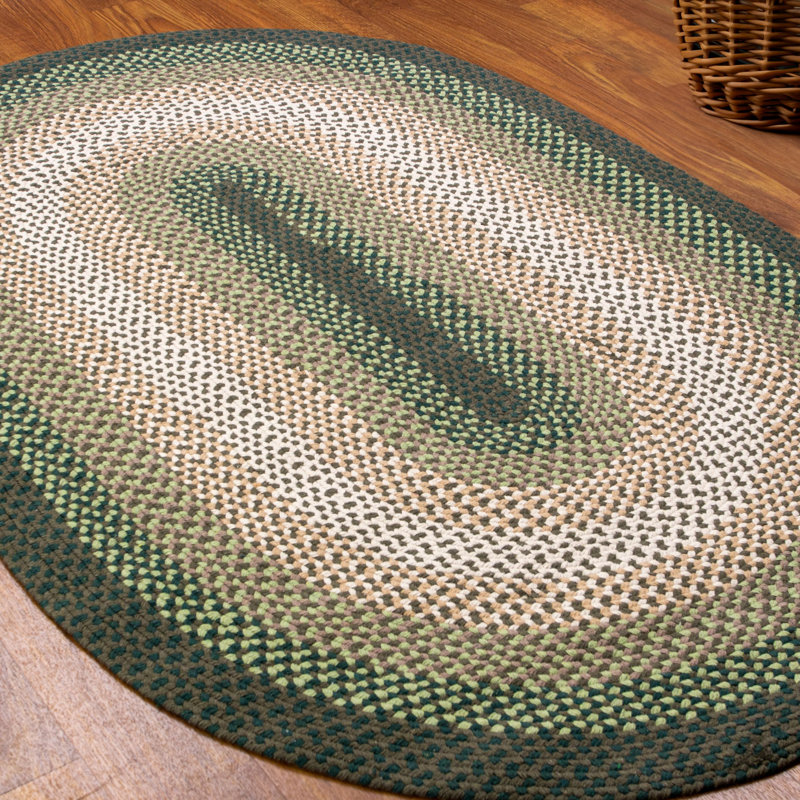 Chiem Cotton Geometric Indoor Rug, Oval 5' x 7'