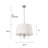 Bliss 3 - Light Dimmable Drum Chandelier