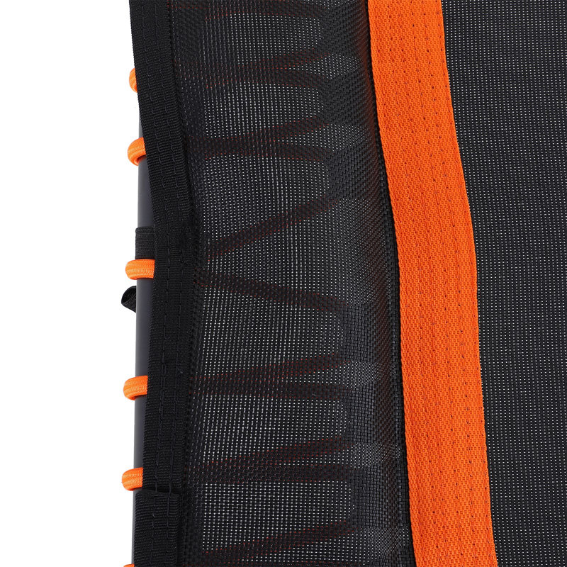 Freeport Park 122cm Hexagon Fitness Trampoline with Handlebar, Orange/Black