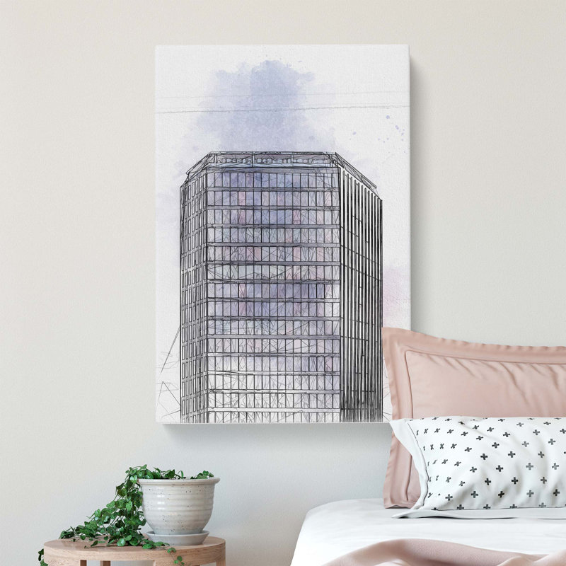 Sketching the Architecture Vol.7 - Wrapped Canvas Drawing - Wrapped Canvas, 91cm H x 60cm W x 3cm D