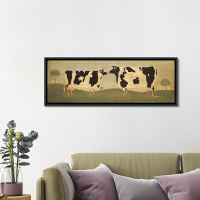 «Kissing Cows» - reproduction d'art murale
