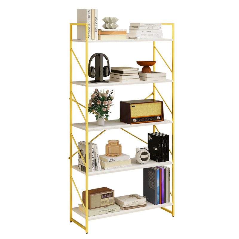 Lima 62.2"H x 31.5"W Wood Etagere Bookcase