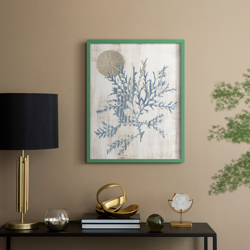 Kelp IV Framed Print - Solid Wood, Green, 21" H x 17" W