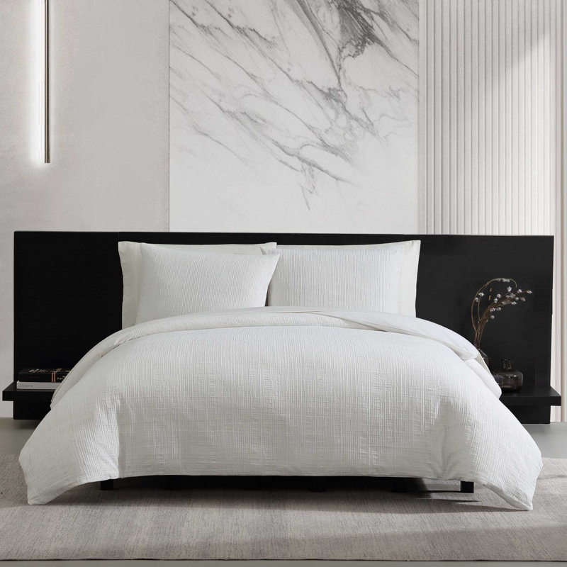 Ensemble de housse de couette en coton blanc Vera Vera, Housse de couette très grand et 2 très grandes t