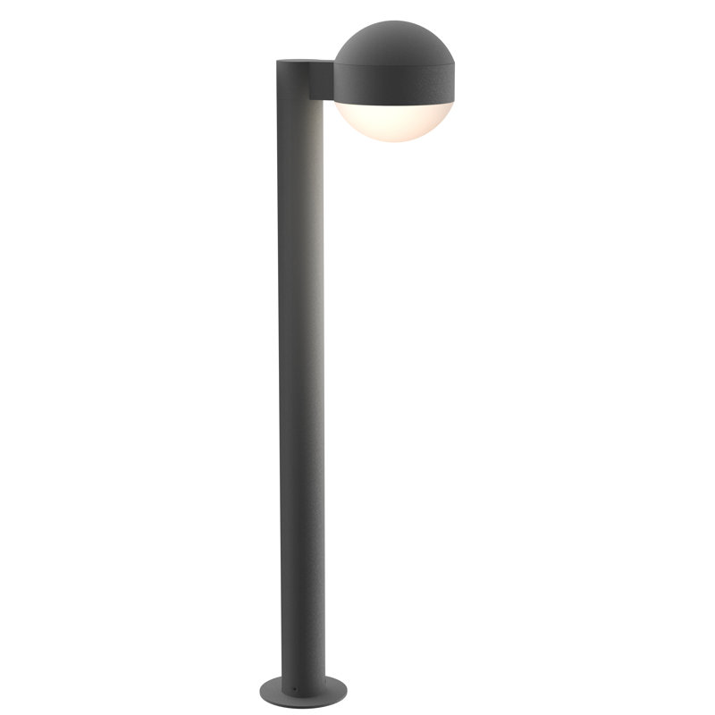 Reals LED Bollard Light, Gray, 23.75" H x 5" W x 7.75" D