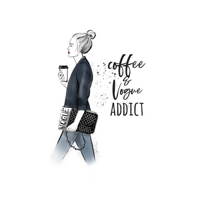 «Coffee Magazine» par Giclée sur toile tendue avec châssis