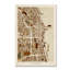 Art mural sur toile tendue - Michael Tompsett «Chicago City Street Map», art mural pour salon, chambre à coucher ou bureau - 12 x 19-15822426