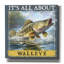 Toile épique Graffiti «Walleye» par Jim Baldwin, 12 po x 12 po