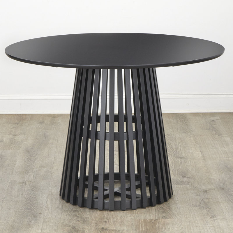 Table de salle à manger sur pied l 45 po Parisi, Noir