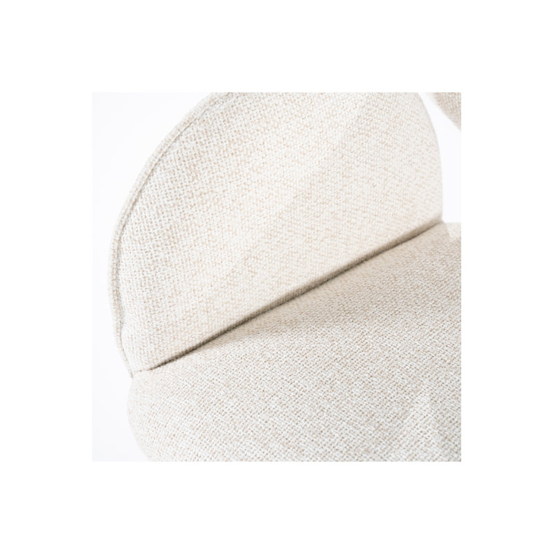 Upholstered Arm Chair, White