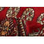 Tapis rouge foncé Malci Peshawar Bokhara 2 pi 6 po x 4 pi 2 po