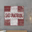 Reproduction d’art textuel sur bois, "Patrol-26009294