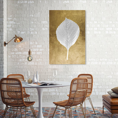 Feuille en or I - Impression sur toile