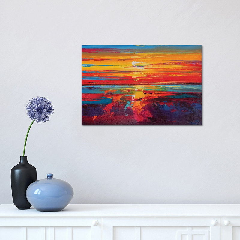 Abstract Seascape XII by Andrej Ostapchuk - Wrapped Canvas Print, 30.48 cm H x 45.72 cm W