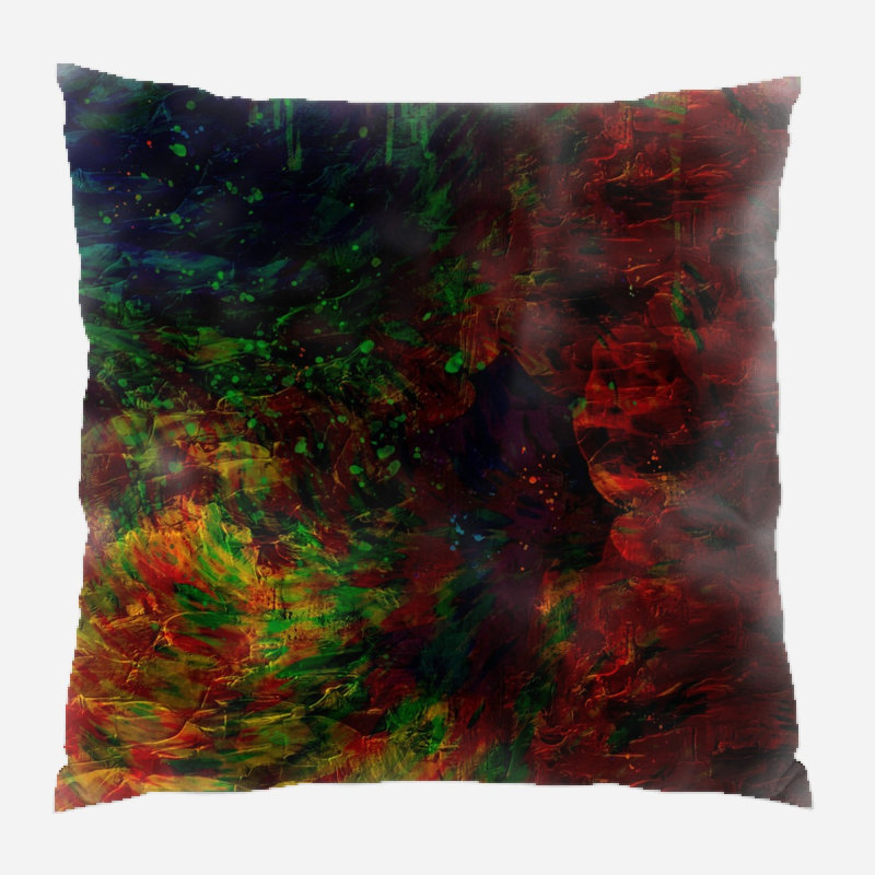 Coussin décoratif Casitas, Microsuède, Intérieur
