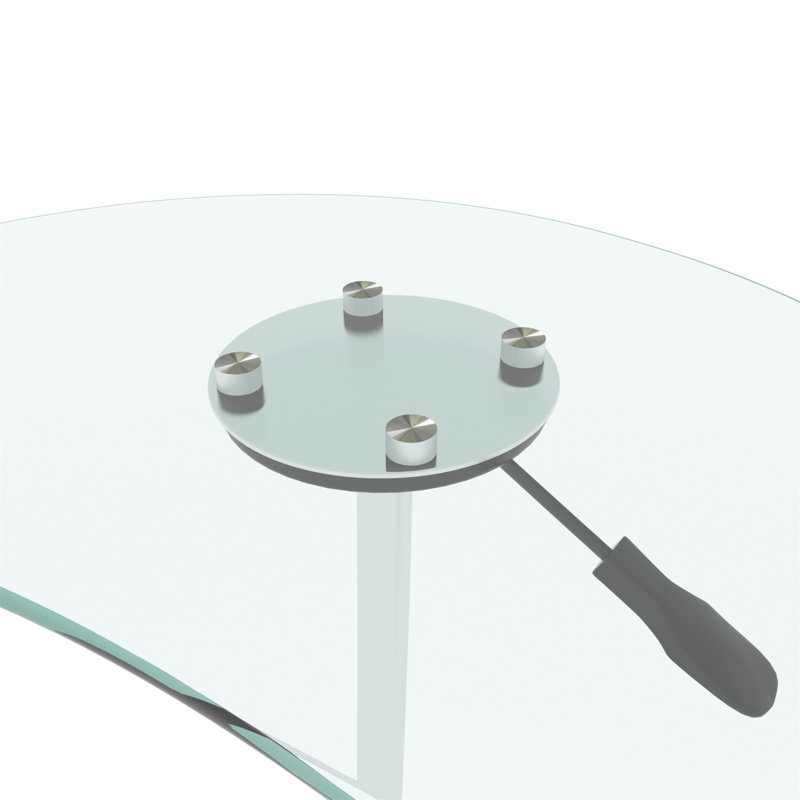 Annastaziah Glass Top End Table, Clear