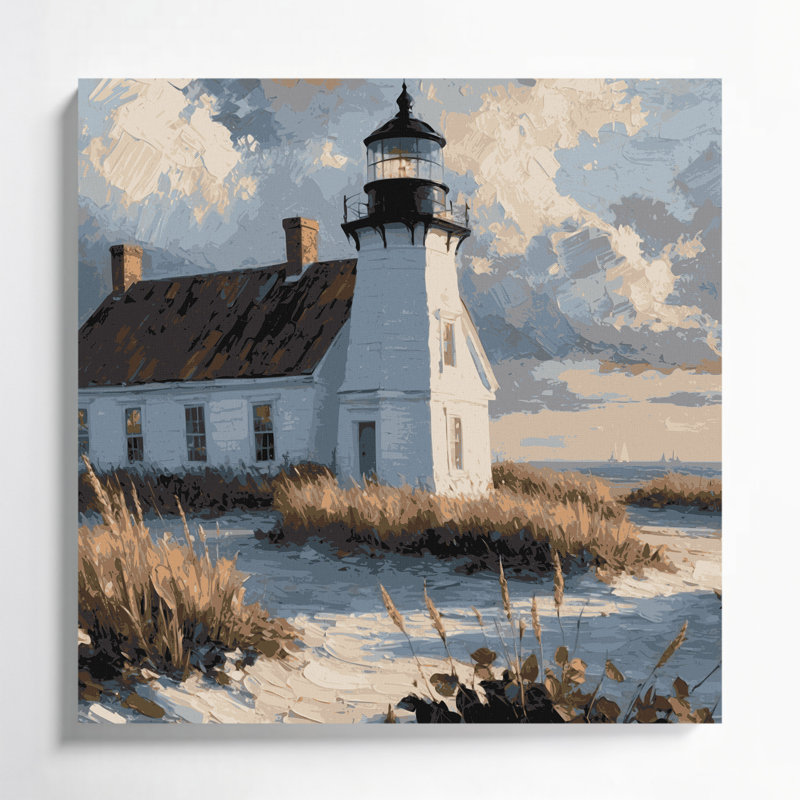 Art mural sur toile Coastal Nantucket, H 32 po x l 32 po