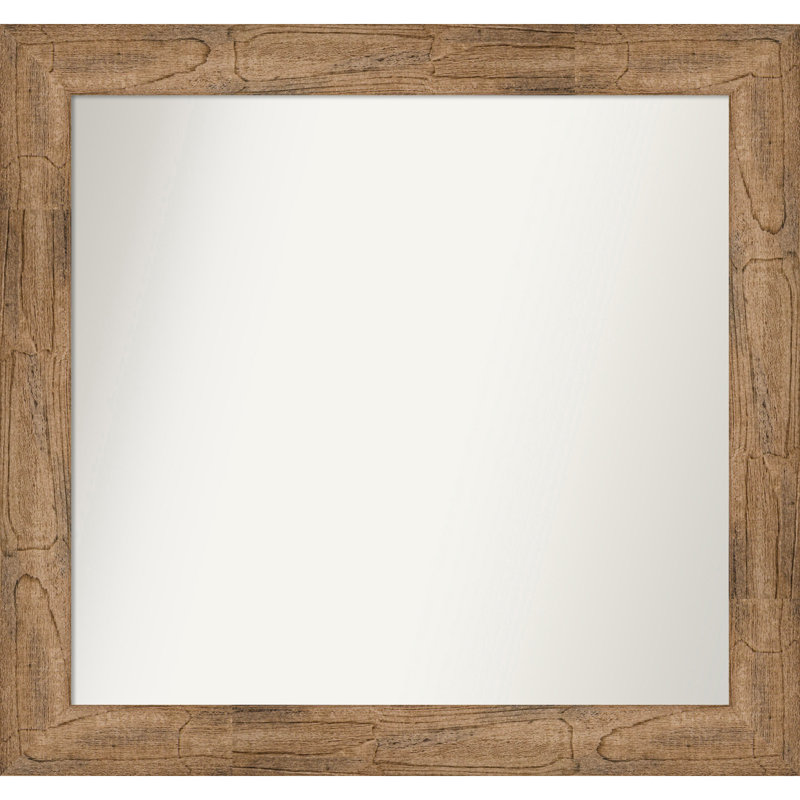 Timmy Solid Wood Wall Mirror, Rectangle, 31.5" x 33.5"