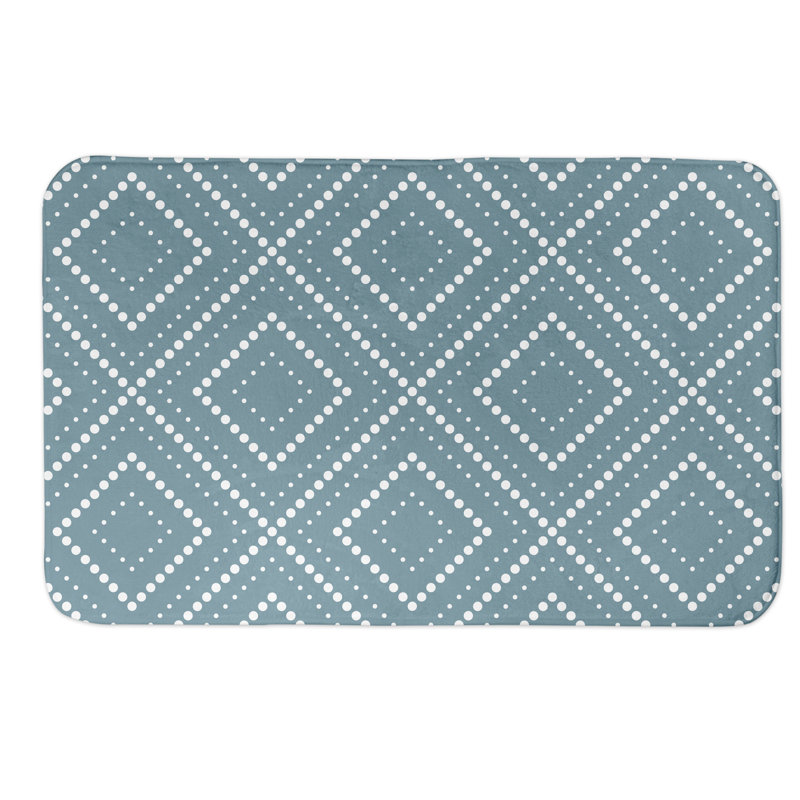 Tapis pour salle de bain Kinkade, Bleu