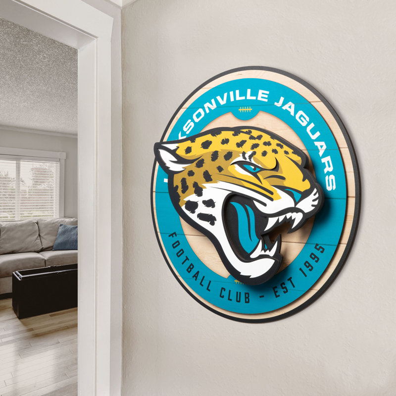 NFL Jacksonville Jaguars 3DX Circle Wall Art