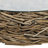Driftwood Handmade Stacked Collage Living Room Coffee Table with Tempered Glass Top