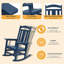 Chaise Adirondack à bascule en plastique Ottaviana-962913009