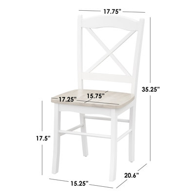 Chaise d'appoint à dossier en croix Castellon