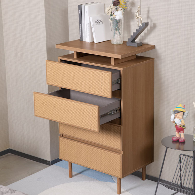 Solid Rubber Wood Console Cabinet