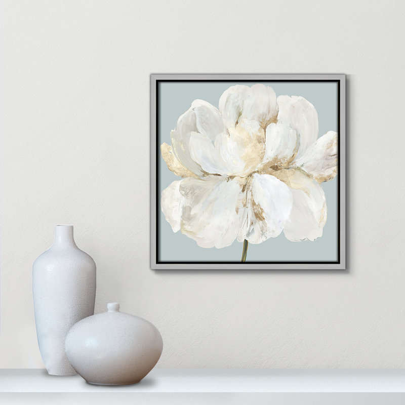 «Garden Queen II - Floater Frame», reproduction d'art sur toile, Toile argentée, H 13,5 po x l 13,5 po x P 2 po