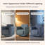 Fauteuil demi-tonneau rembourré et pivotant-757789723