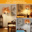 Lampe sur pied en plumes d'autruche Fluffy