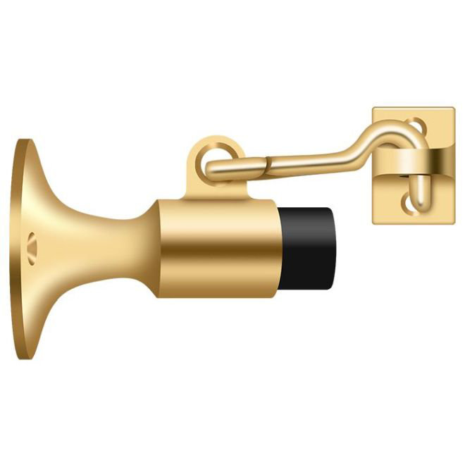 Brass Baseboard Stop Deltana