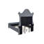 Tête de lit capitonnée 1pc avec revêtement luxueux et garniture cloutée à motif de losanges-1109350353-1109350364