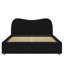Grand lit plateforme tapissier avec lattes en bois, support de lattes, sans sommier, base de lit moderne, noir-439636930-439636956