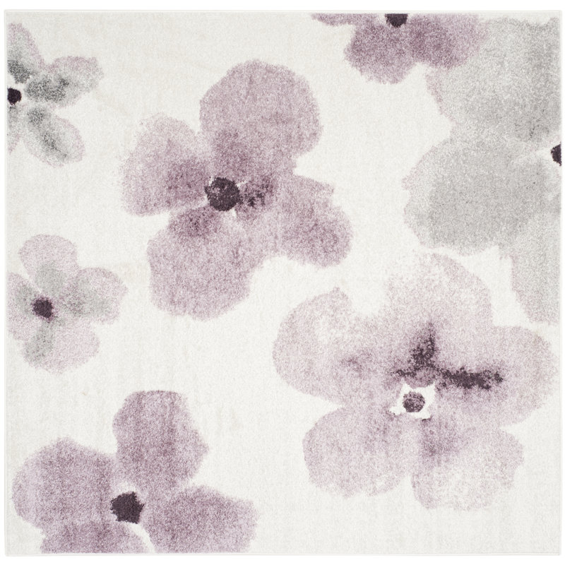 Adirondack Performance Floral Rug, Square 6'