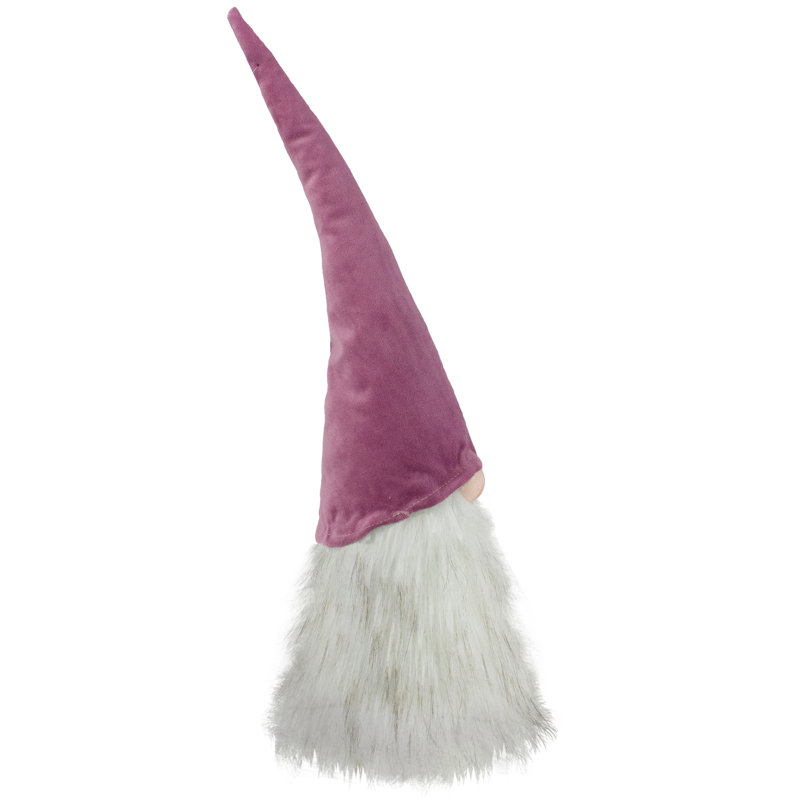Décoration de Noël gnome lumineuse 17 "mauve à piles