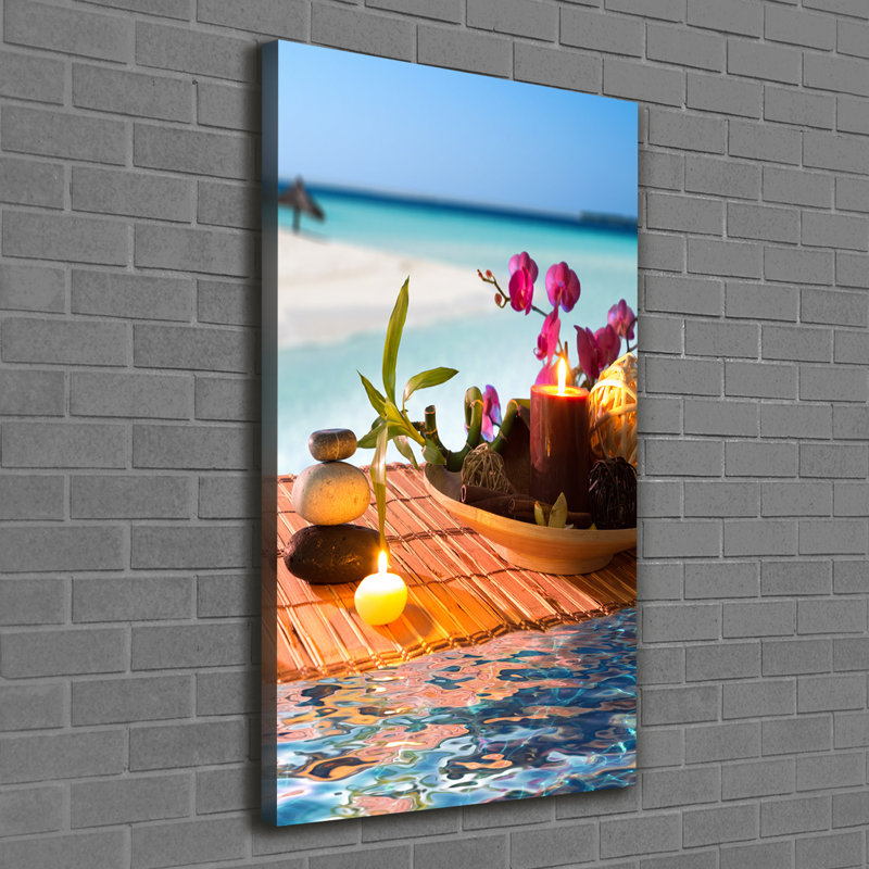 Orchid And Bamboo - Wrapped Canvas Print
