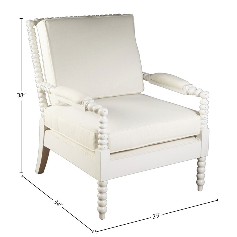 Gilreath Linen Armchair, White