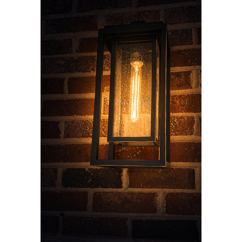 Medium Wall Mount Lantern, Oil Rubbed Bronze, 16" H x 7" W x 6.75" D