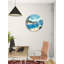 Horloge murale en verre trempé Coastal Beach-1852023133-1852023108