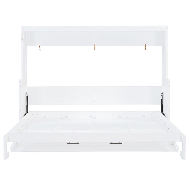 Lit double / double, lit combiné et bureau avec charnières hydrauliques, peu encombrant pour les petits espaces multifonctionnels, confortable, bureau pliant innovant de 600 lb,