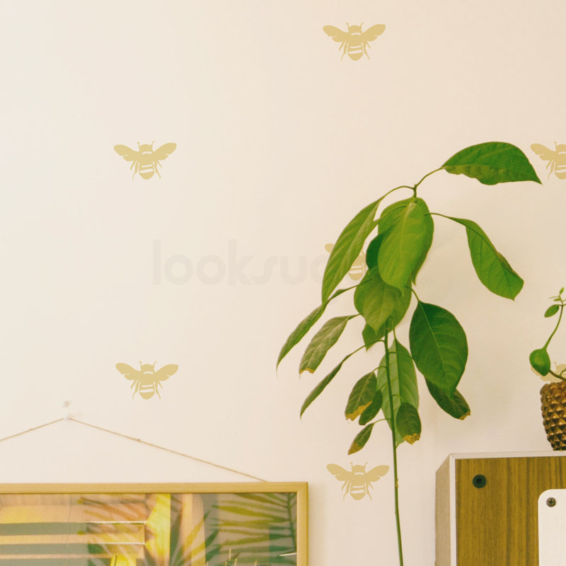 Adhésif décoratif abeille, Or