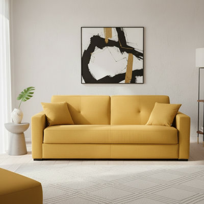 Norell 81" Italian Stain and Abrasion Resistant Performance Fabric Queen Square Arm Sleeper Sofa Bed by Latitude Run