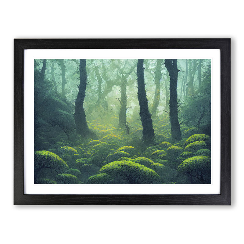 A Great Forest - Single Picture Frame Print, Black, 46cm H x 64cm W x 2cm D