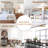 [New Picture] Round Glass Coffee Table Modern Cocktail Table Easy Assembly With Tempered Glass Top & Sturdy Wood Base, Natural (OLD SKU: WF190112AAL)-298769662