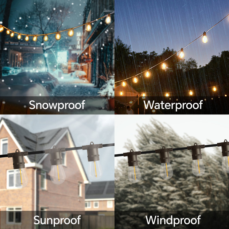 LED String Lights Outdoor Waterproof Connectable