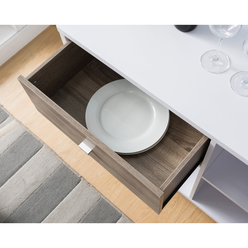Delvale 116cm Sideboard, White