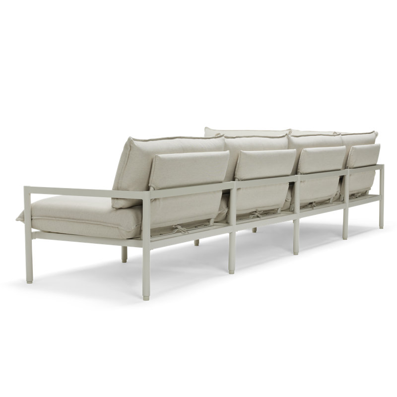 Terra Outdoor 5 - Seat Patio Sectional, Putty