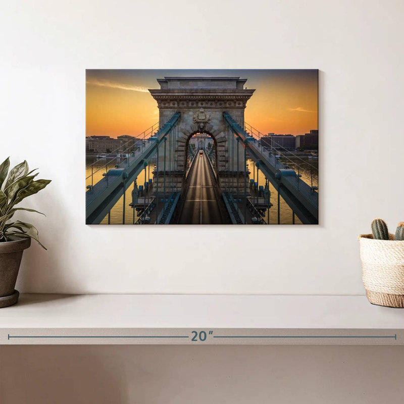 Pont à chaînes Kavia Szechenyi, H 8 po x l 12 po
