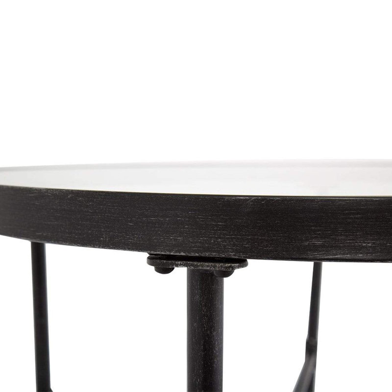 Provence Round Metal Outdoor Bistro Table , 31'' in. W 31'' in. D